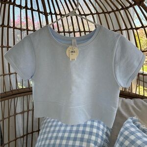 Light Blue Aerie Offline crop top